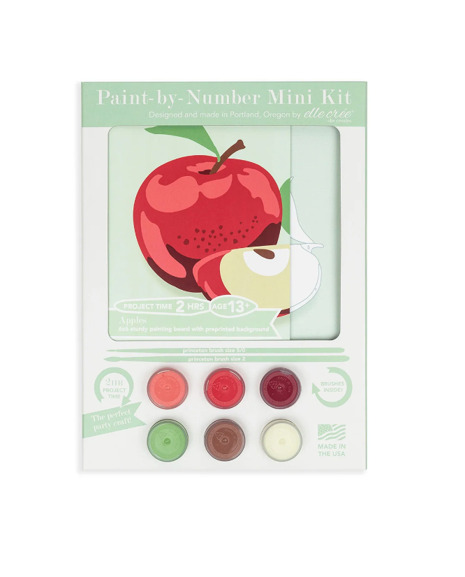 DIY - Mini 6x6 Paint Kit - Apples (Elle Cree) Paint By Number