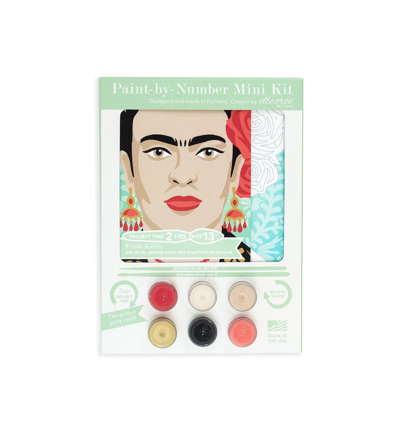 DIY - Mini 6x6 Paint Kit - Frida Kahlo (Elle Cree) Paint By Number