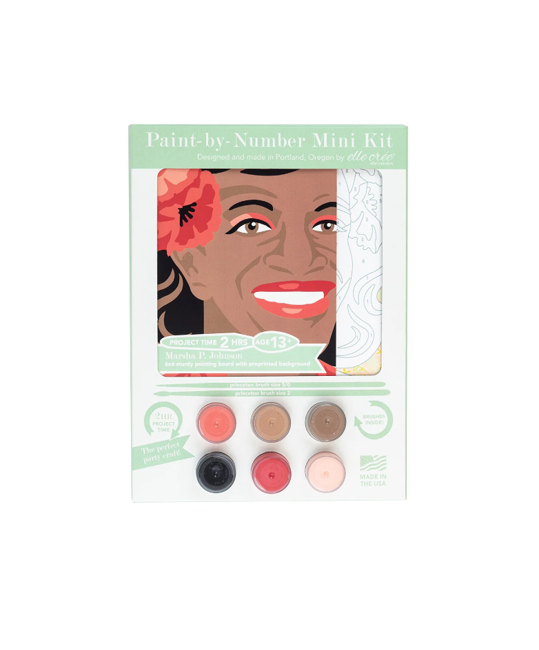 DIY - Mini 6x6 Paint Kit - Marsha P. Johnson (Elle Cree) Paint By Number