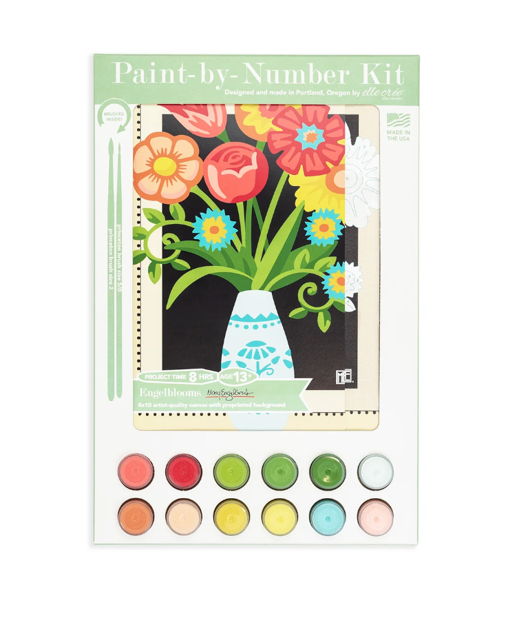 DIY - Paint Kit - Engelblooms (Elle Cree) Paint By Number Mary Engelbreit
