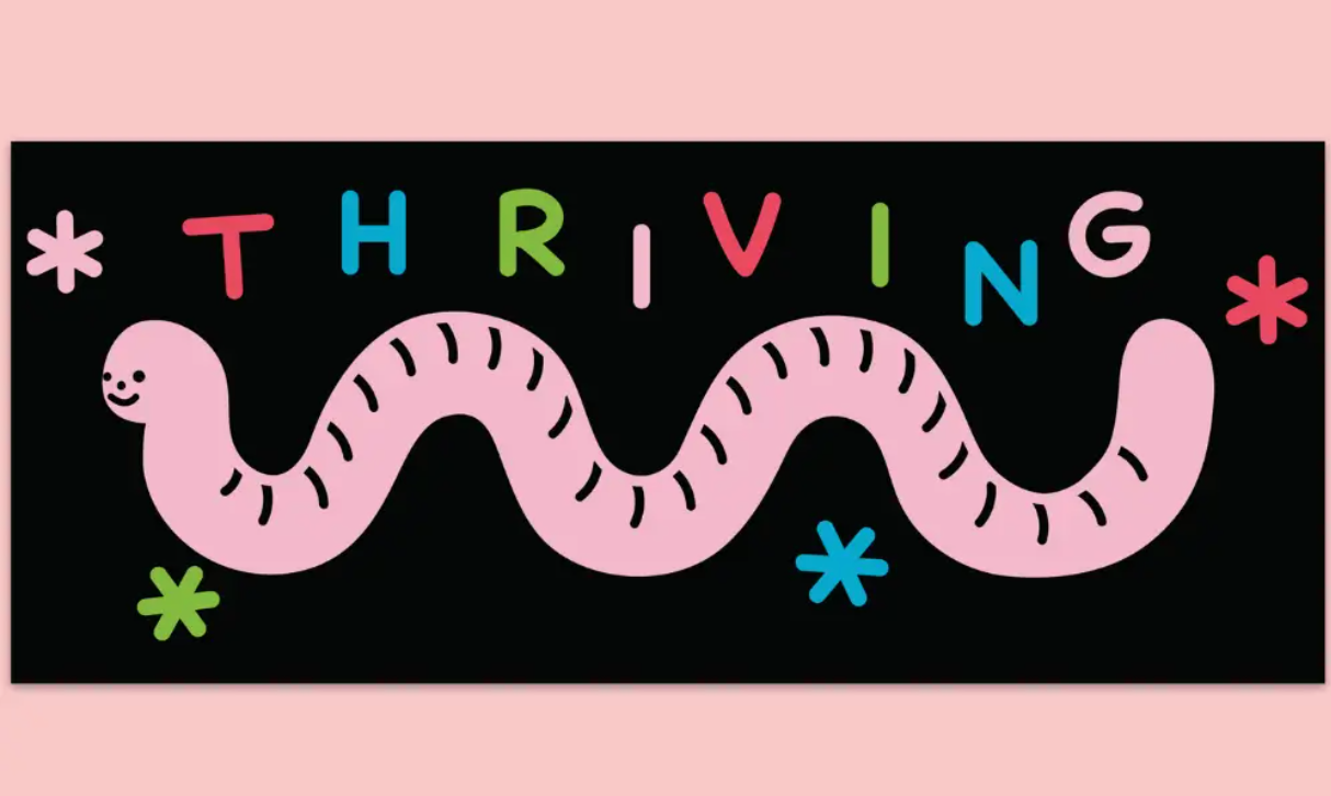 Sticker - Thriving Worm (Tender Ghost) Bumper