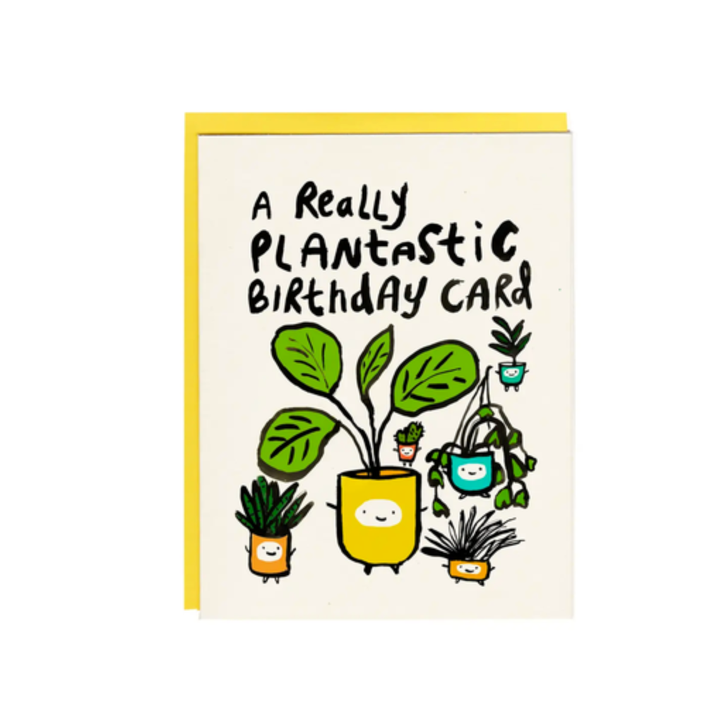 Card - A Really Plantastic Birthday Card (I Must Draw)