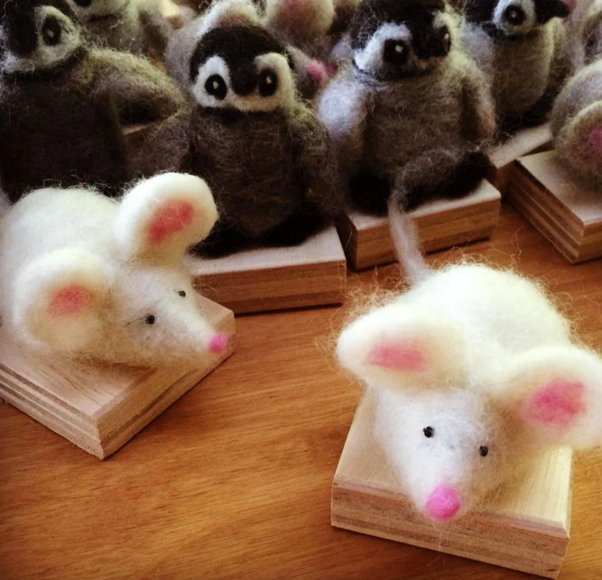DIY - Needle Felting - Mice (Wool Pets) Craft Kit