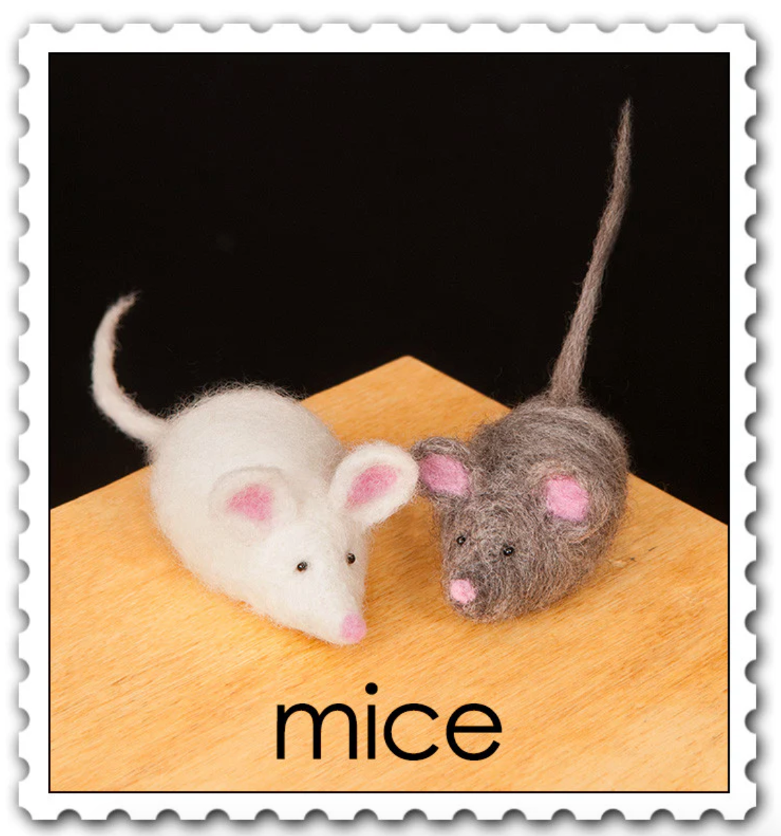 DIY - Needle Felting - Mice (Wool Pets) Craft Kit