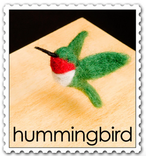 DIY - Needle Felting - Hummingbird (Wool Pets) Craft Kit Bird