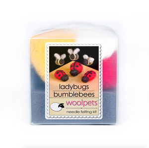 DIY - Needle Felting - Ladybugs And Bees (Wool Pets) Craft Kit Bumblebees