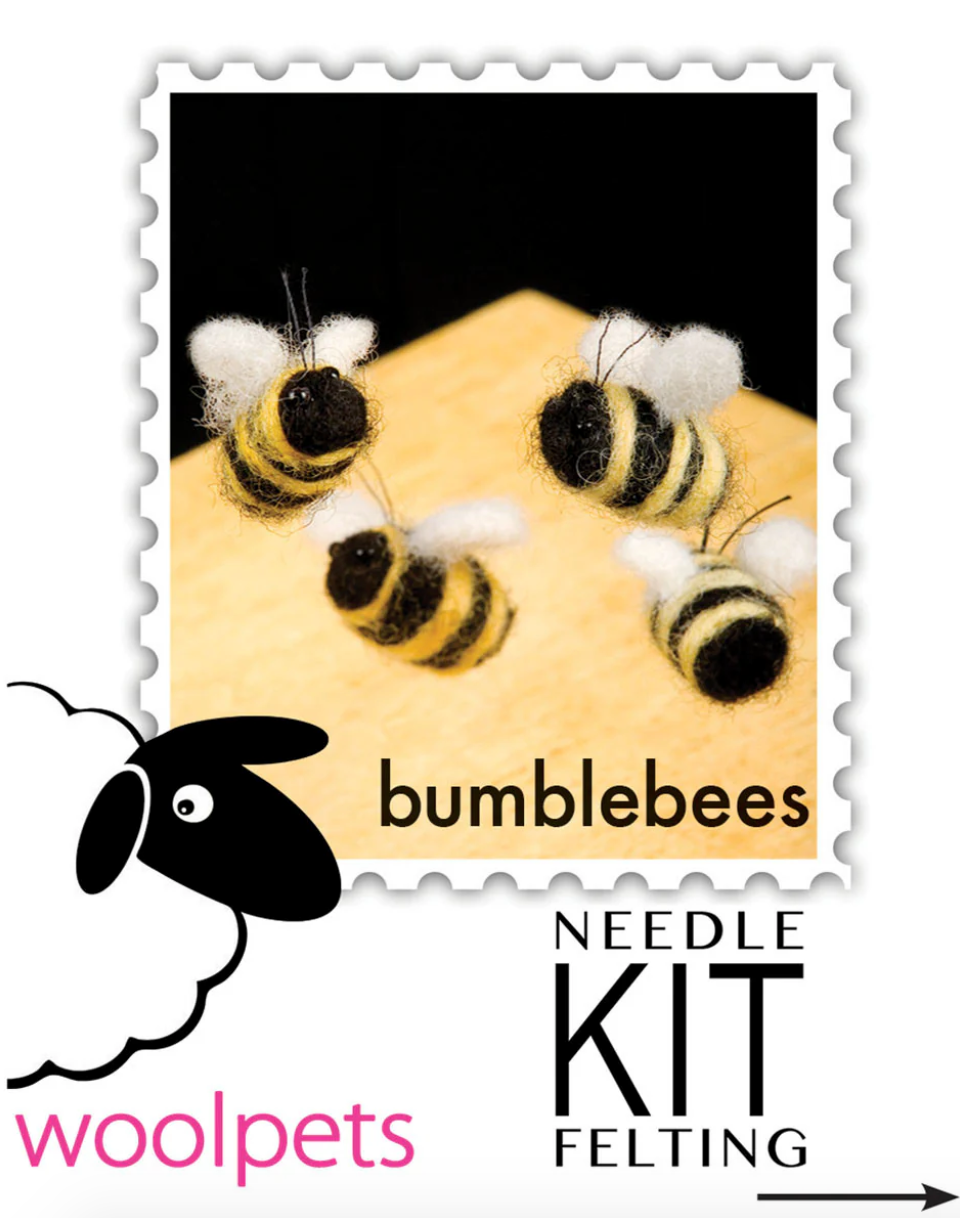 DIY - Needle Felting - Ladybugs And Bees (Wool Pets) Craft Kit Bumblebees