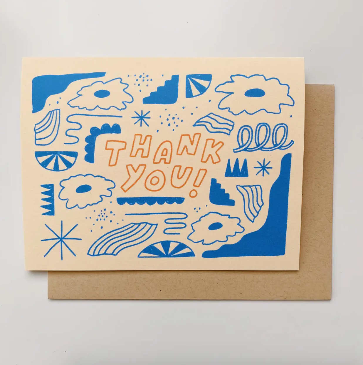 Card - Thank You Cream Background (Allison McKeen Art)