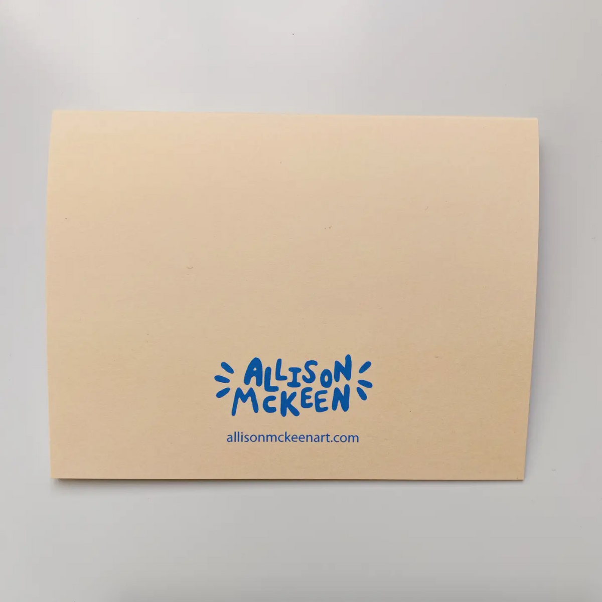 Card - Thank You Cream Background (Allison McKeen Art)