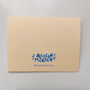 Card - Thank You Cream Background (Allison McKeen Art)