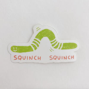Sticker - Squinch Worm (Allison McKeen Art)