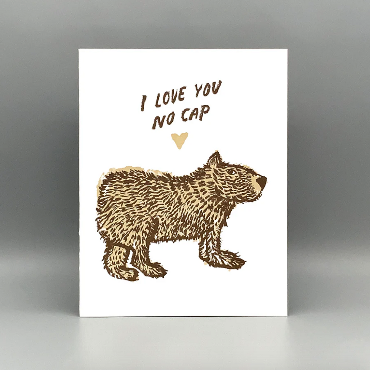 Card - I Love You No Cap (Westland Press)