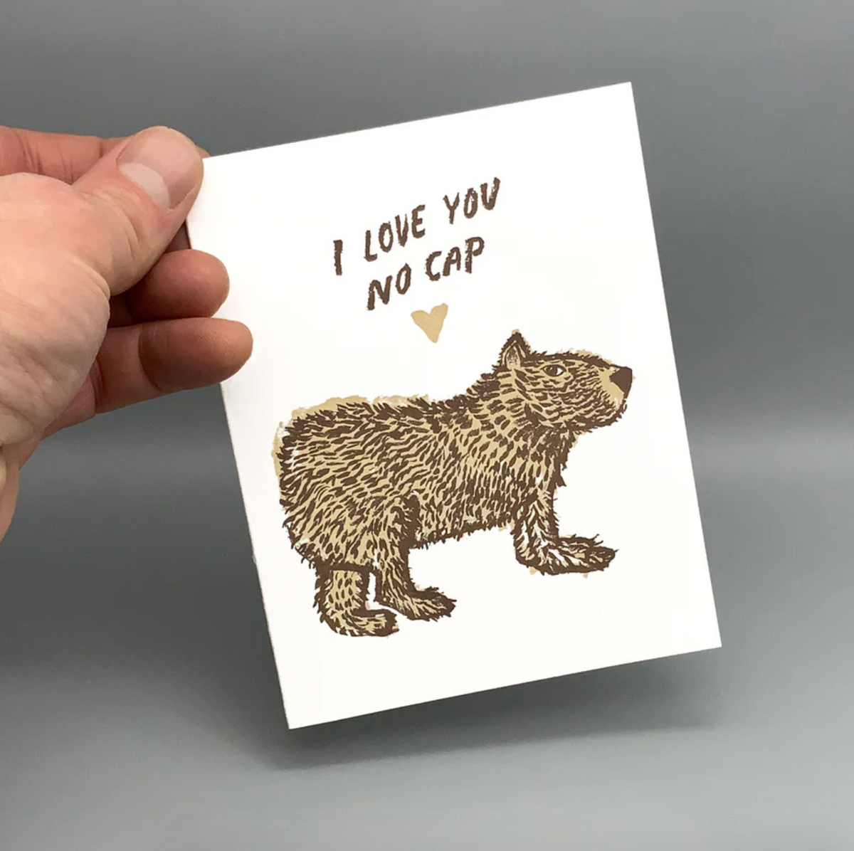 Card - I Love You No Cap (Westland Press)