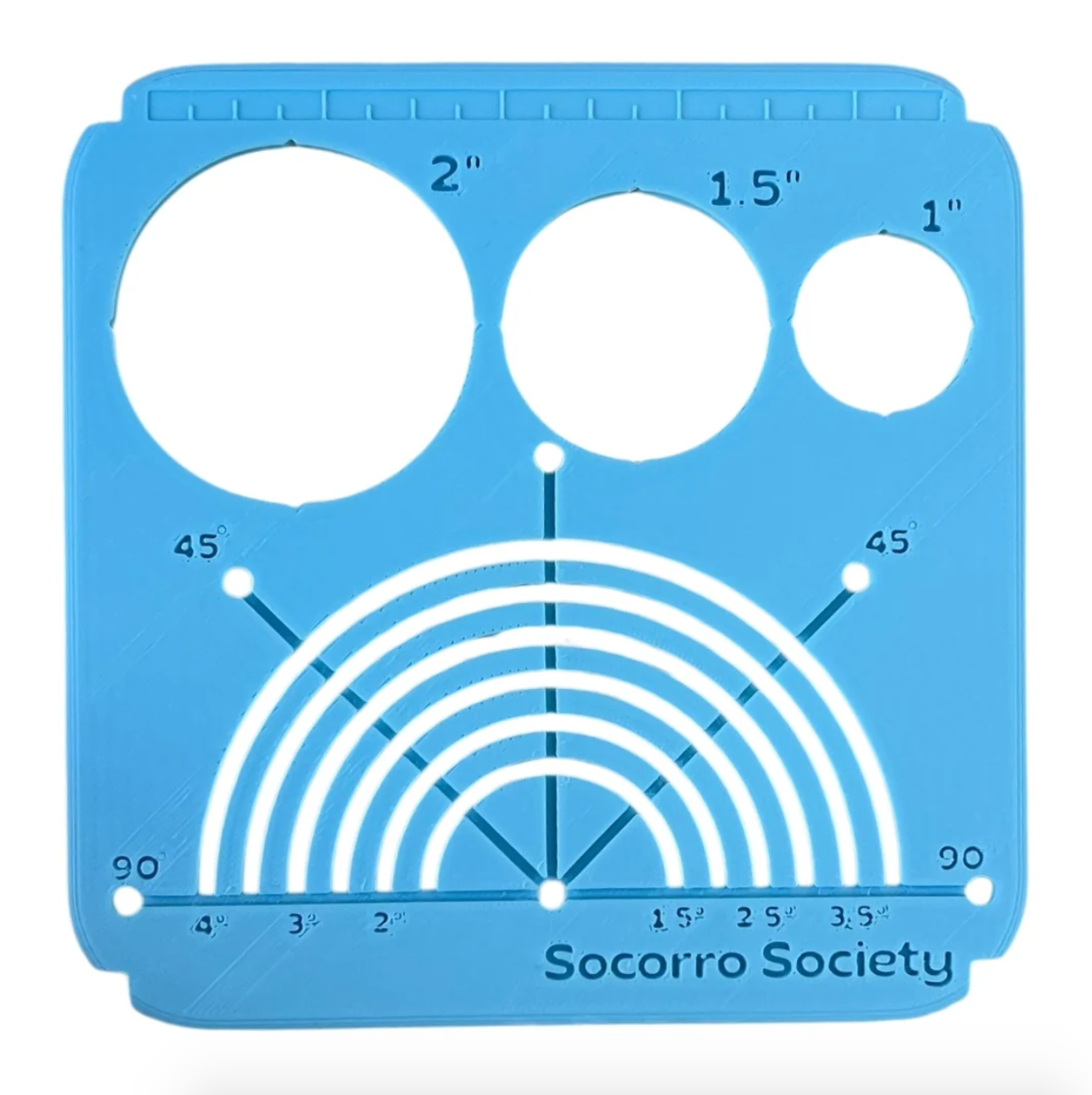 Craft Supply - Sashiko Circle Stencil - Light Blue