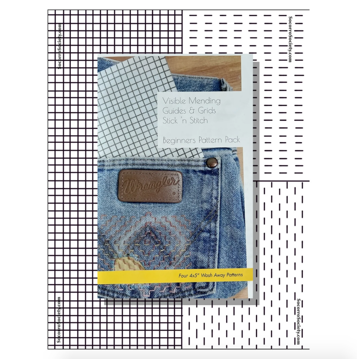 Craft Supply - Visible Mending Stick and Stitch Patterns- Starter Pack (Socorro Society)
