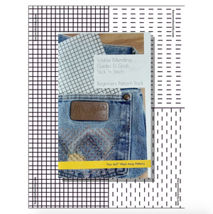Craft Supply - Visible Mending Stick and Stitch Patterns- Starter Pack (Socorro Society)