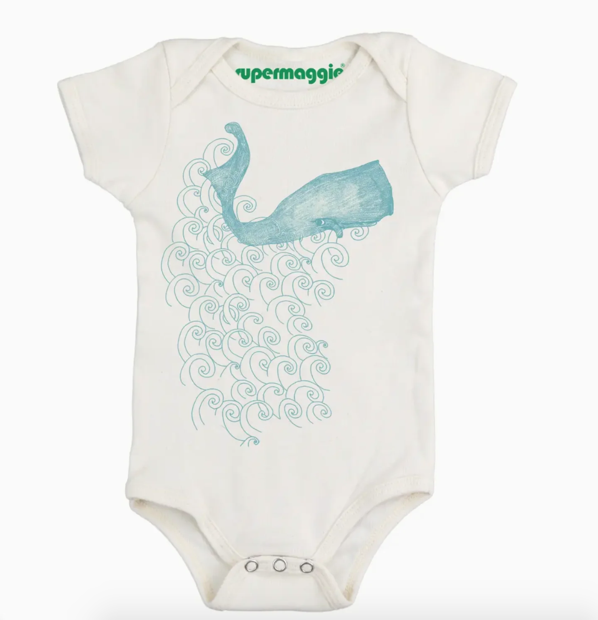 Onesie - Whale (Supermaggie) Organic Vanilla