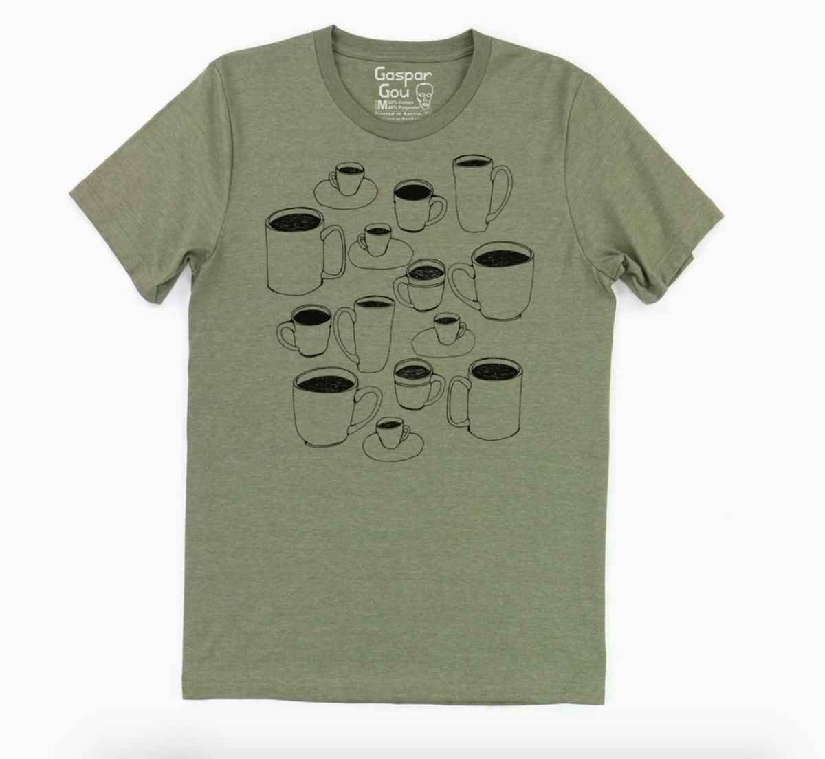 Shirt - Coffee Cups Charlie (Supermaggie) Lieutenant Green