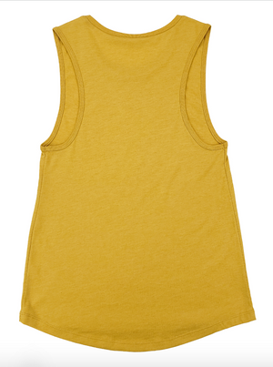 Shirt - Muscle Tee - Saguaro and Stars Maya (Supermaggie) Mustard