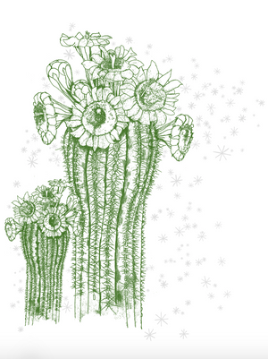 Shirt - Muscle Tee - Saguaro and Stars Maya (Supermaggie) Mustard