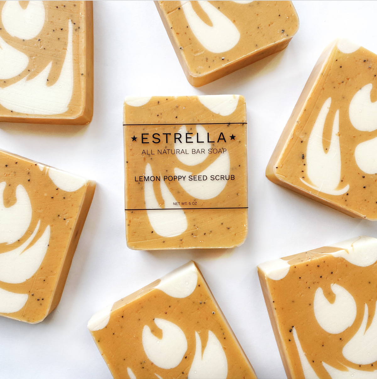 Soap - Lemon Poppy Seed Scrub (Estrella)