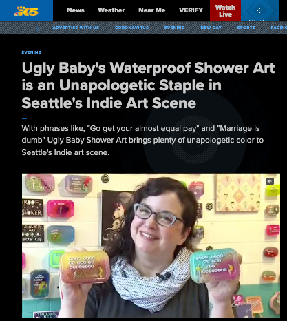 Ugly Baby's Waterproof Shower Art is an Unapologetic Staple in Seattle's Indie Art Scene (link to article on King 5)
