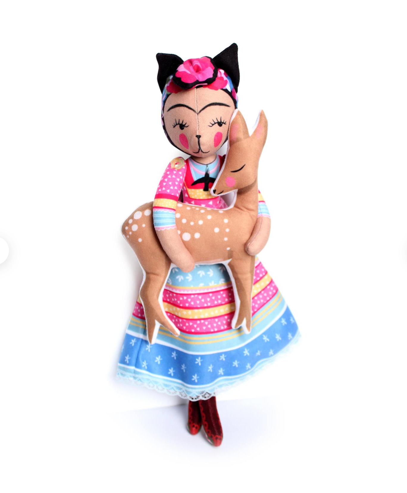 DIY Craft Kit - Sewing - Frida the Cat and Her Fawn