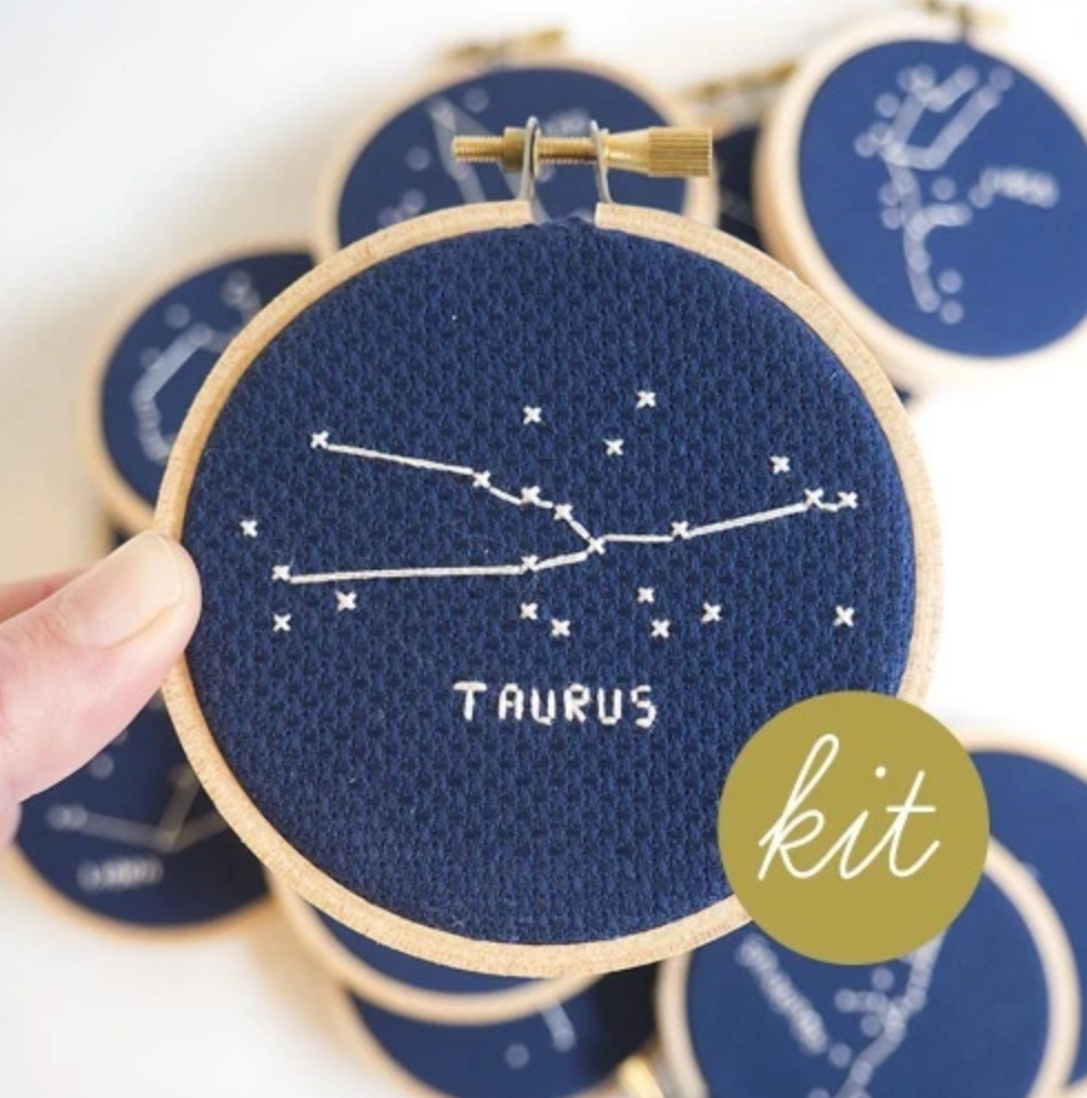 Cross Stitch Kit: Zodiac Taurus