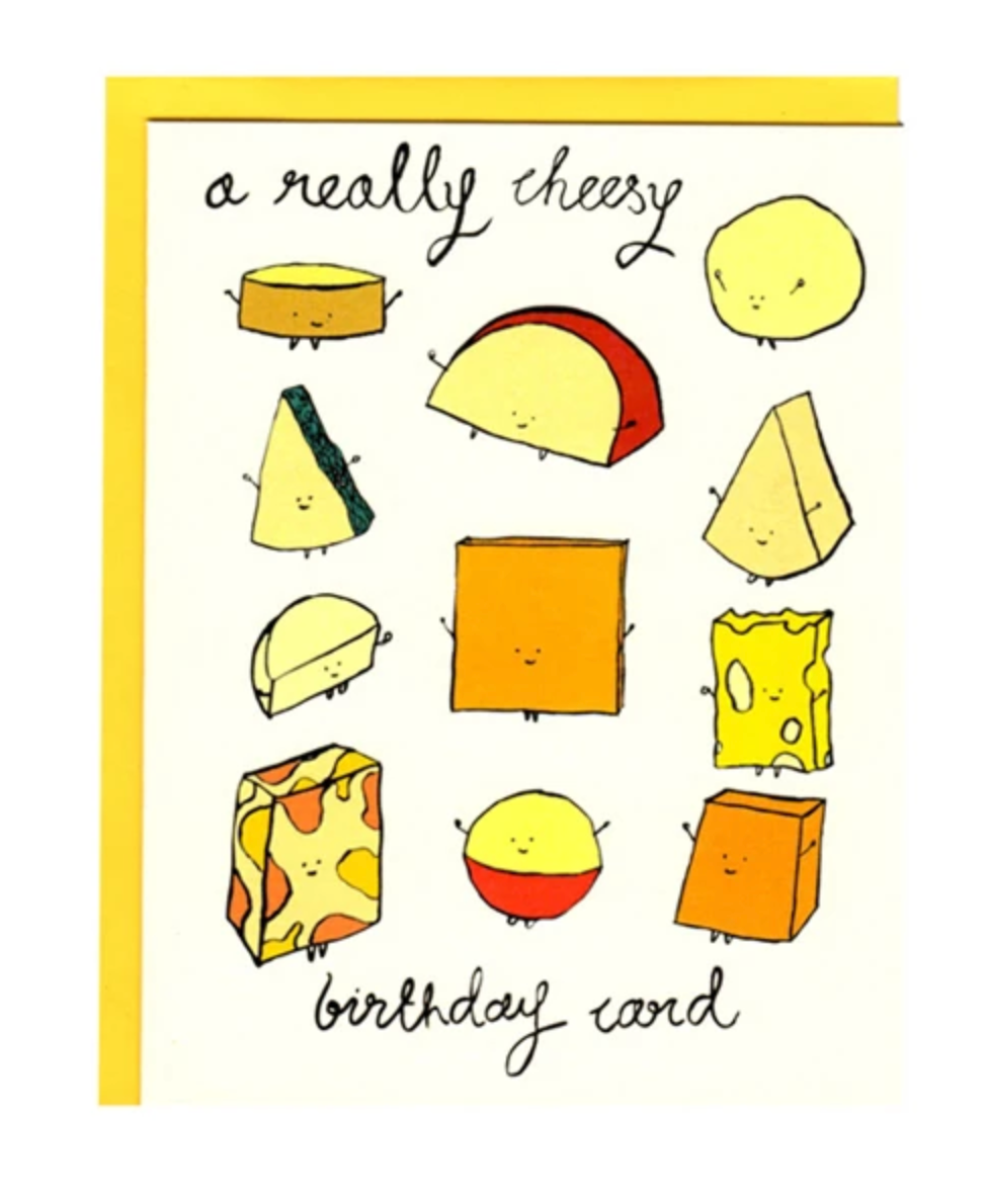 Card - A Really Cheesy Birthday Card (I Must Draw)