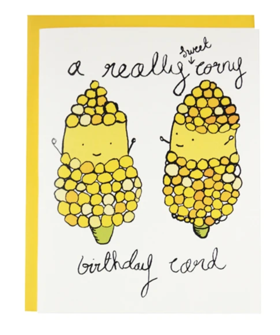 Card - A Really Sweet Corny Birthday Card (I Must Draw)