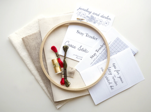 Cross Stitch Kit: Stay Tender