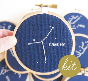 Cross Stitch Kit: Zodiac Cancer