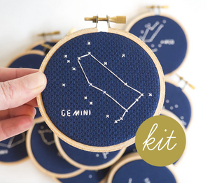 Cross Stitch Kit: Zodiac Gemini