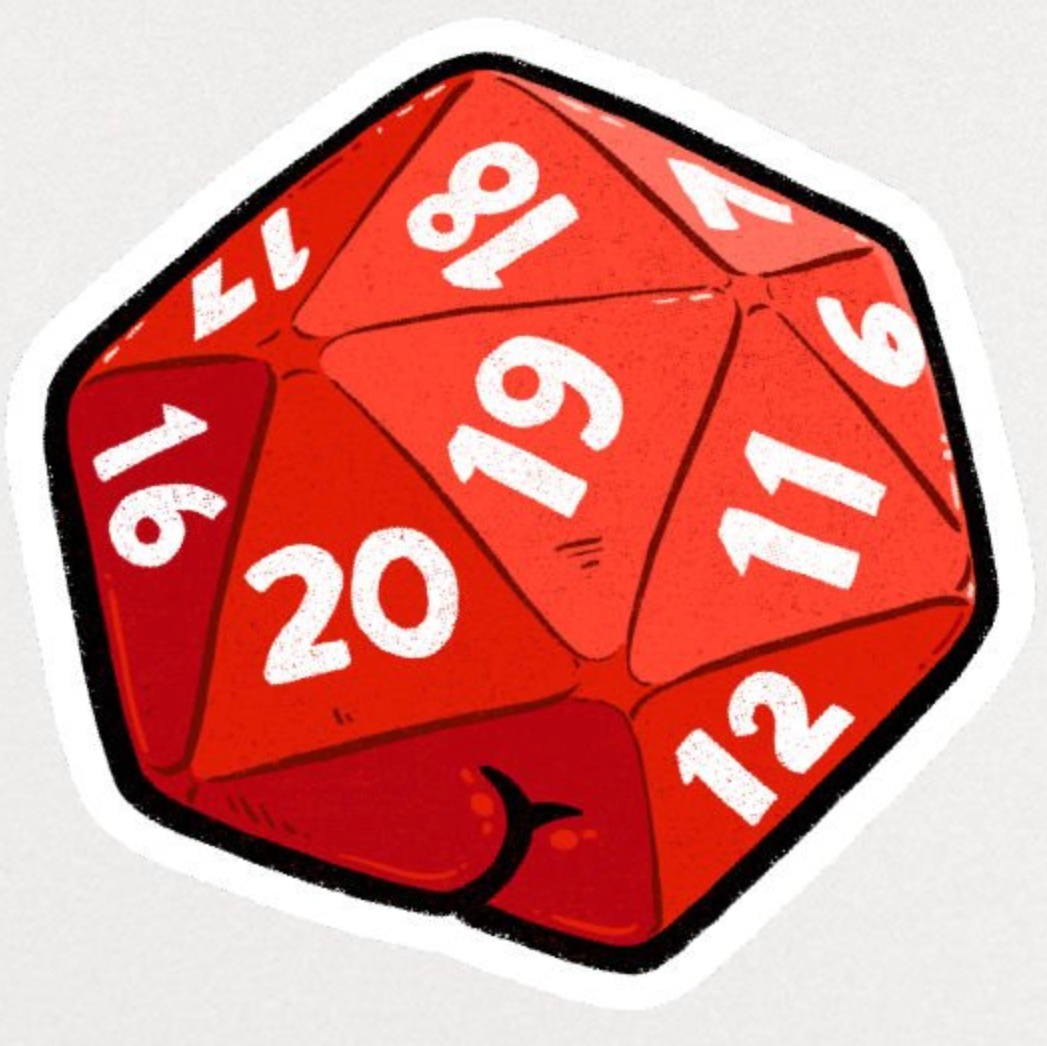 Sticker - D&D Dice Butt
