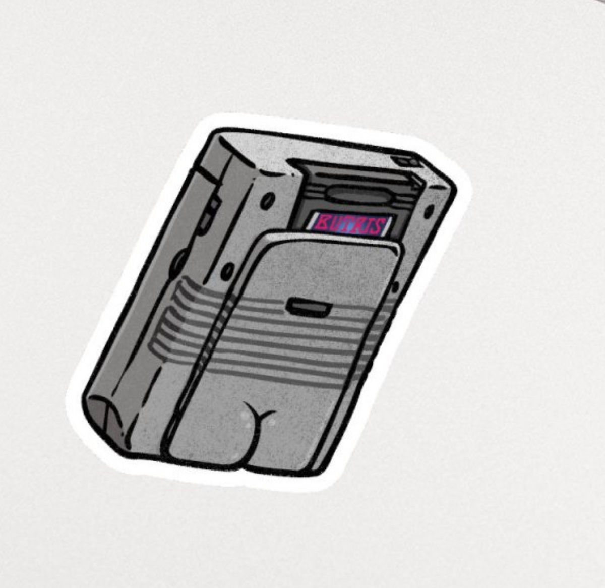 Sticker - Gameboy Butt