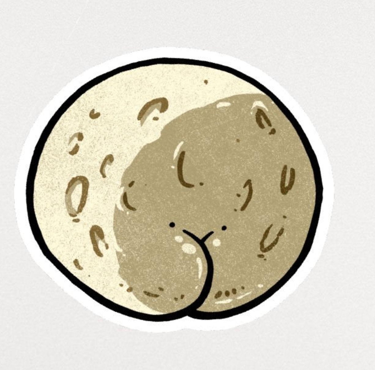 Sticker - Moon Butt