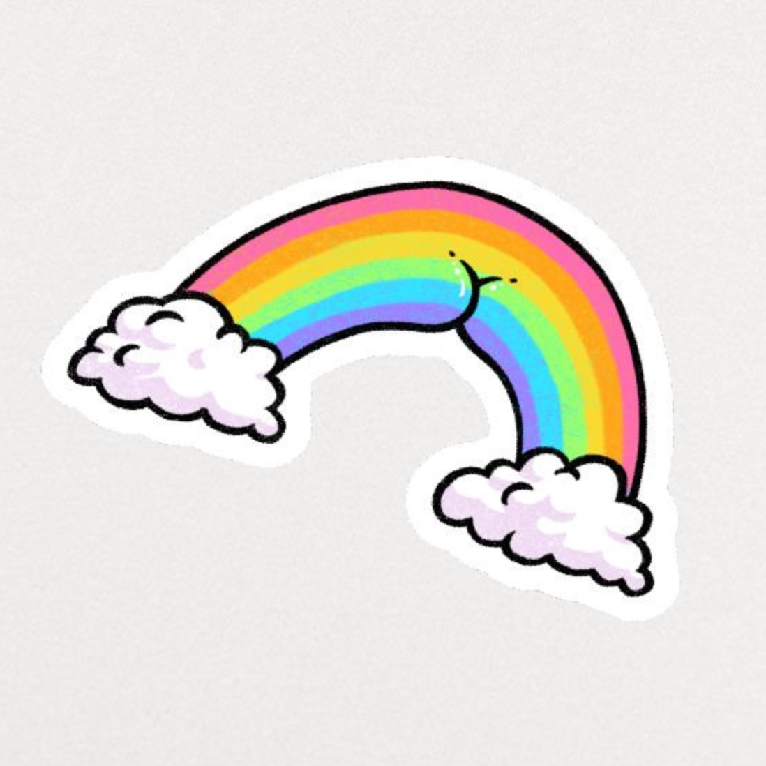 Sticker - Rainbow Butt