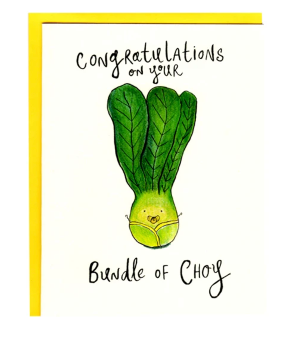 Card - Congratulations On Your Bundle Of Choy (I Must Draw)