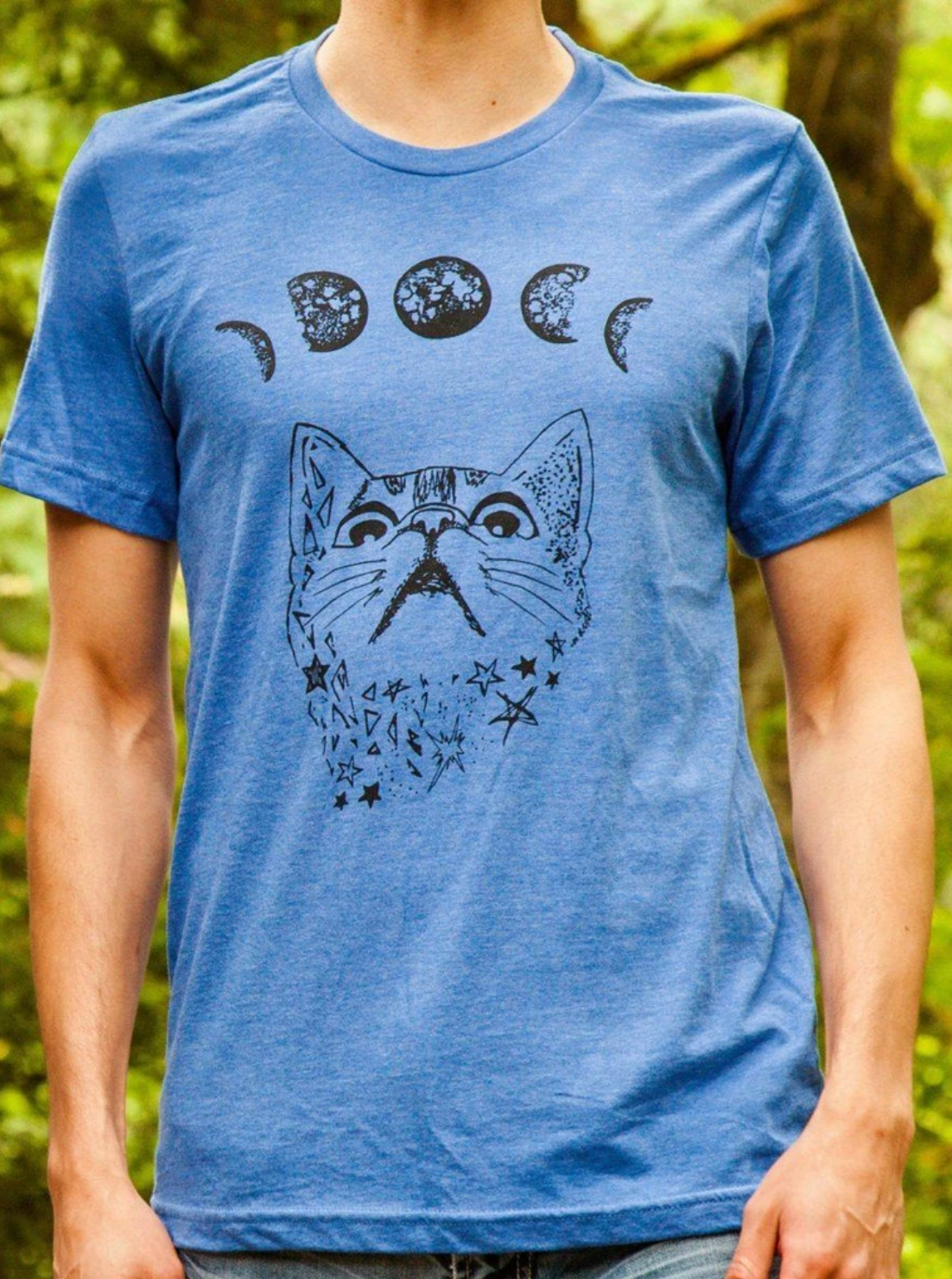 SALE Shirt: Moon Phase Cat - Unisex Crew