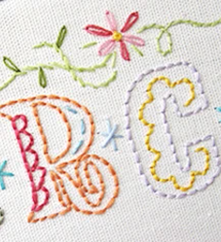 Craft Supply - Embroidery Pattern - Epic Alphabet