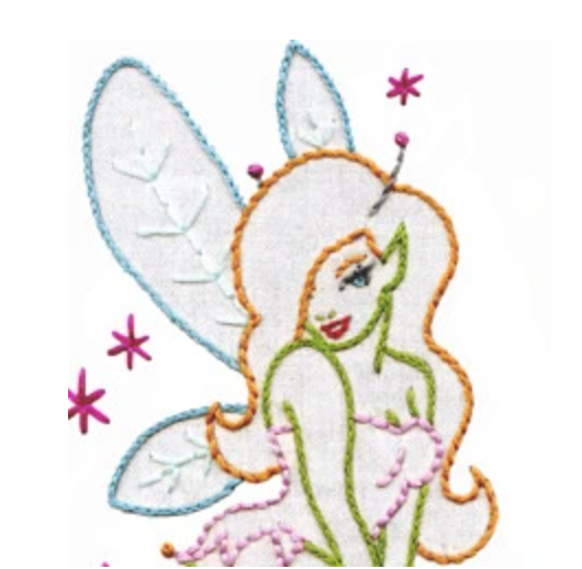 Craft Supply - Embroidery Pattern - Gnomes & Fairies