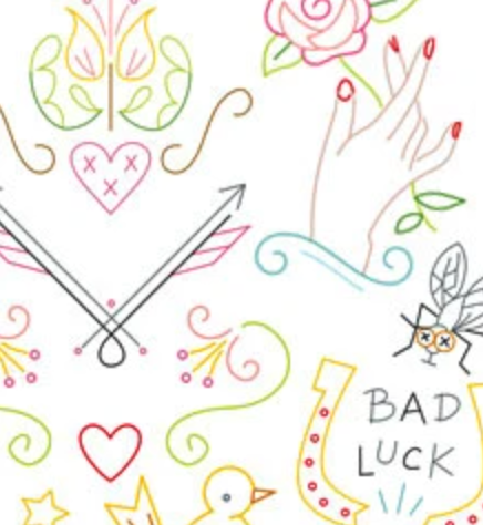 Craft Supply - Embroidery Pattern - Hanky Corners