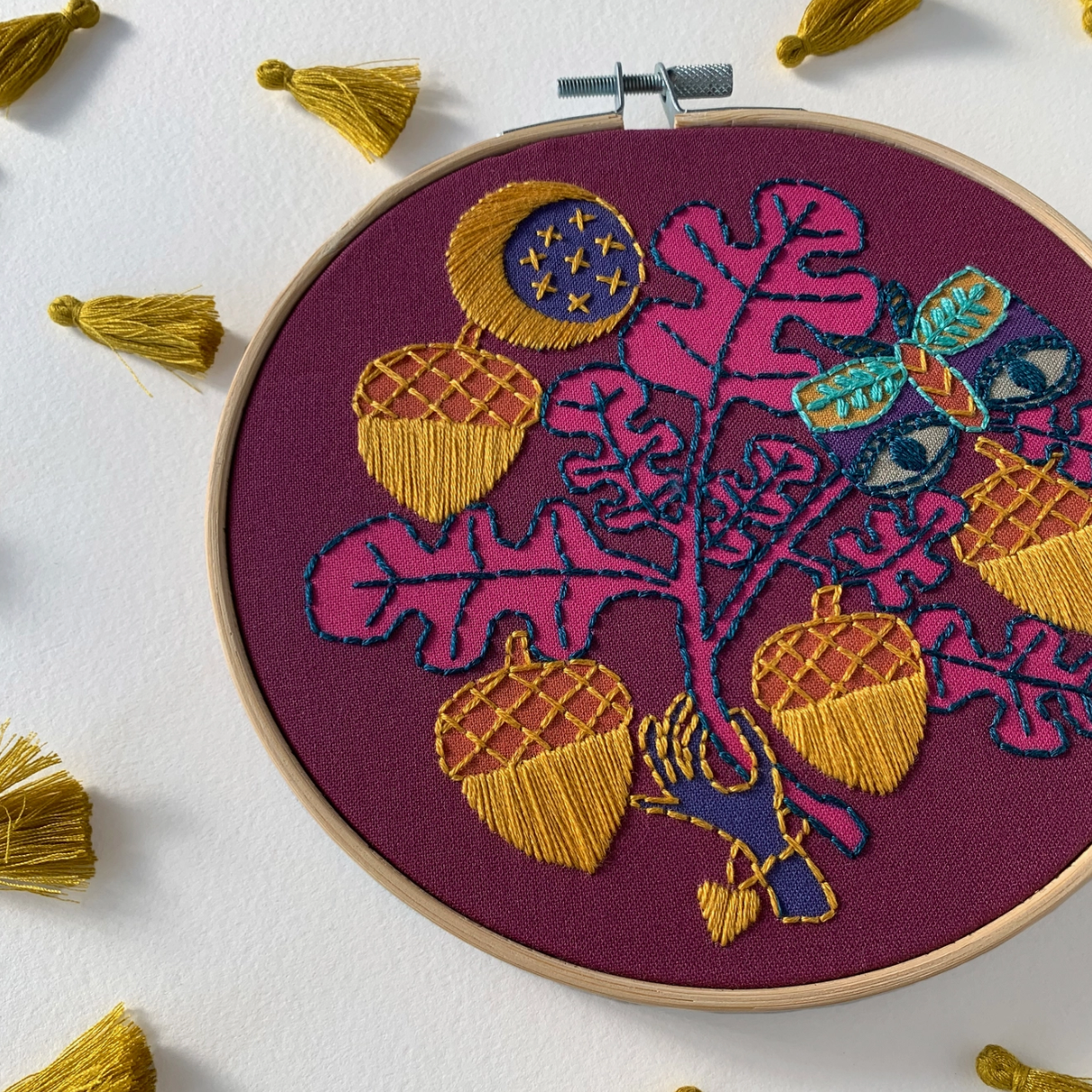 Embroidery Kit - Acorns
