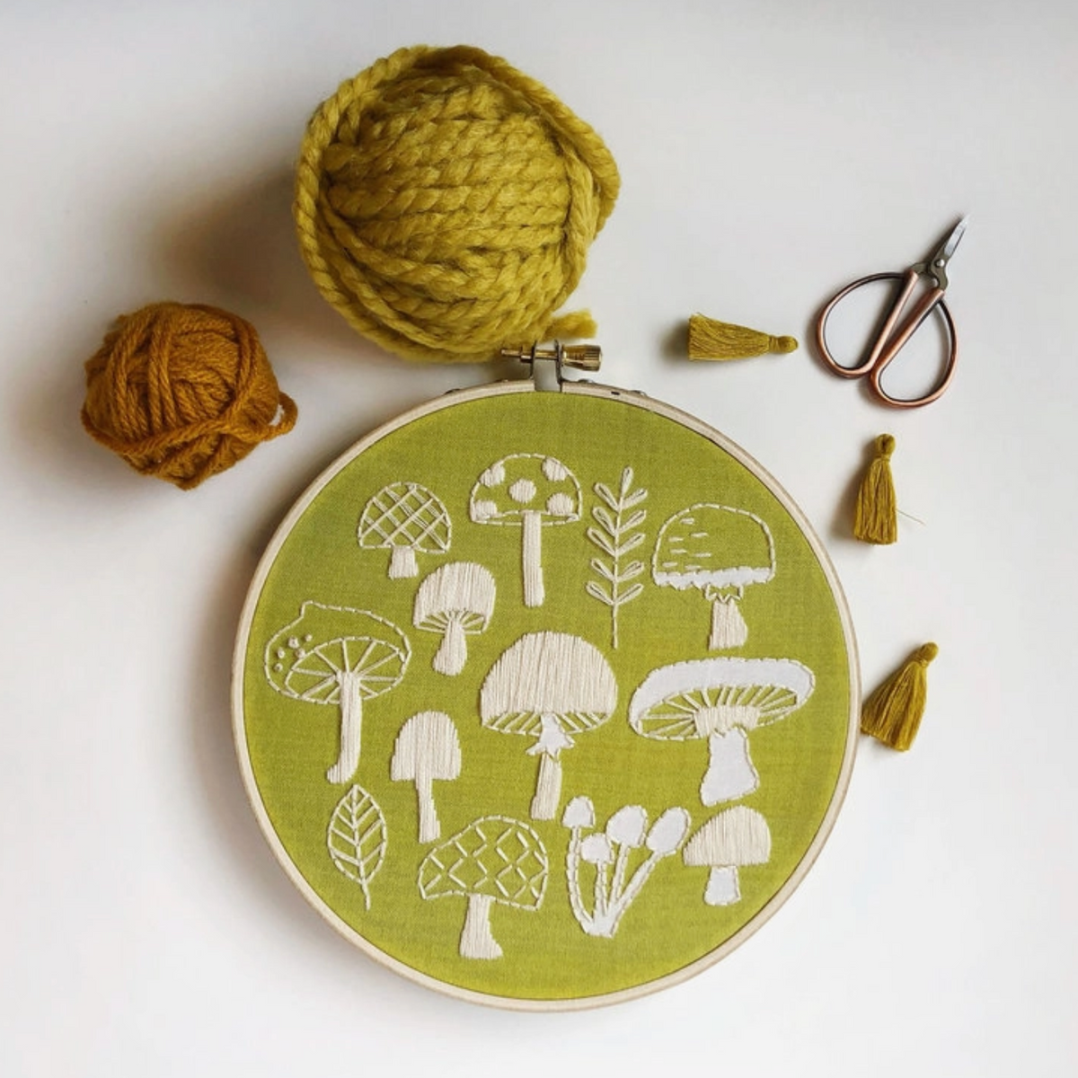 Embroidery Kit - Mushrooms Kit