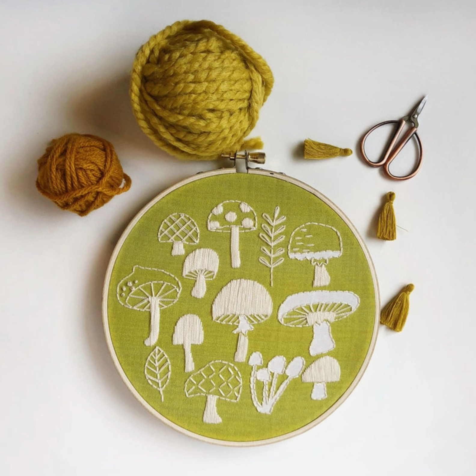 Embroidery Kit - Mushrooms Kit