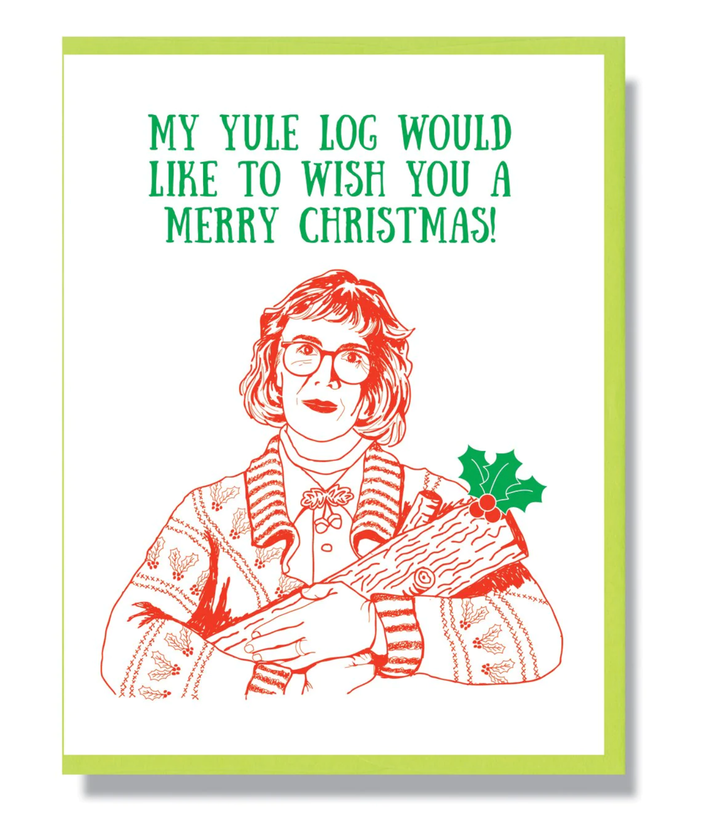 Card - My Yule Log Would Like To Wish You a Merry Christmas.