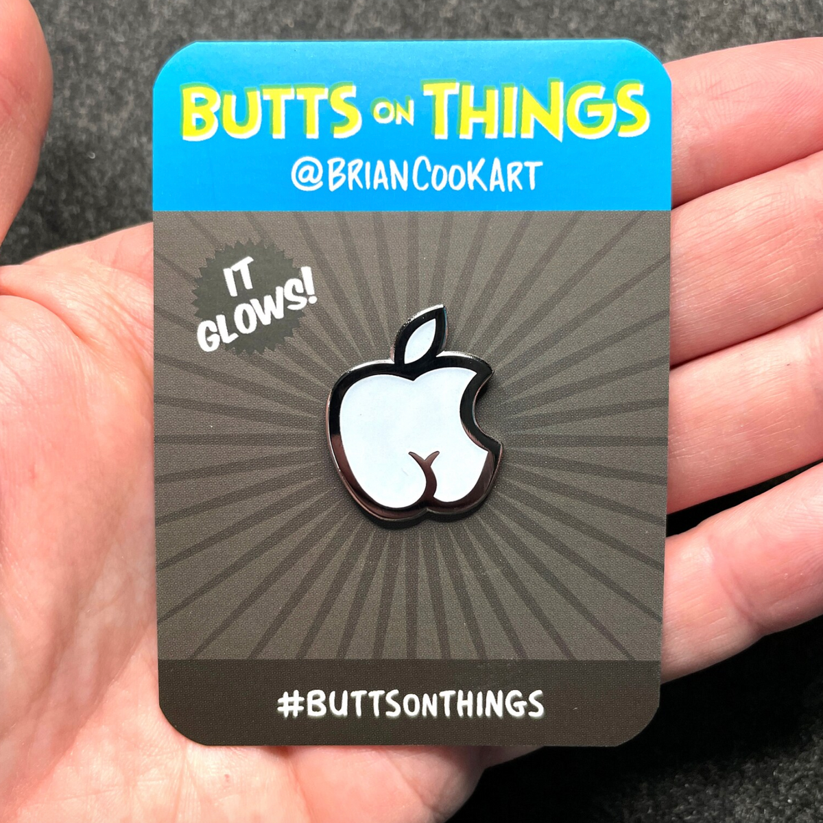 Enamel Pin - Apple Butt