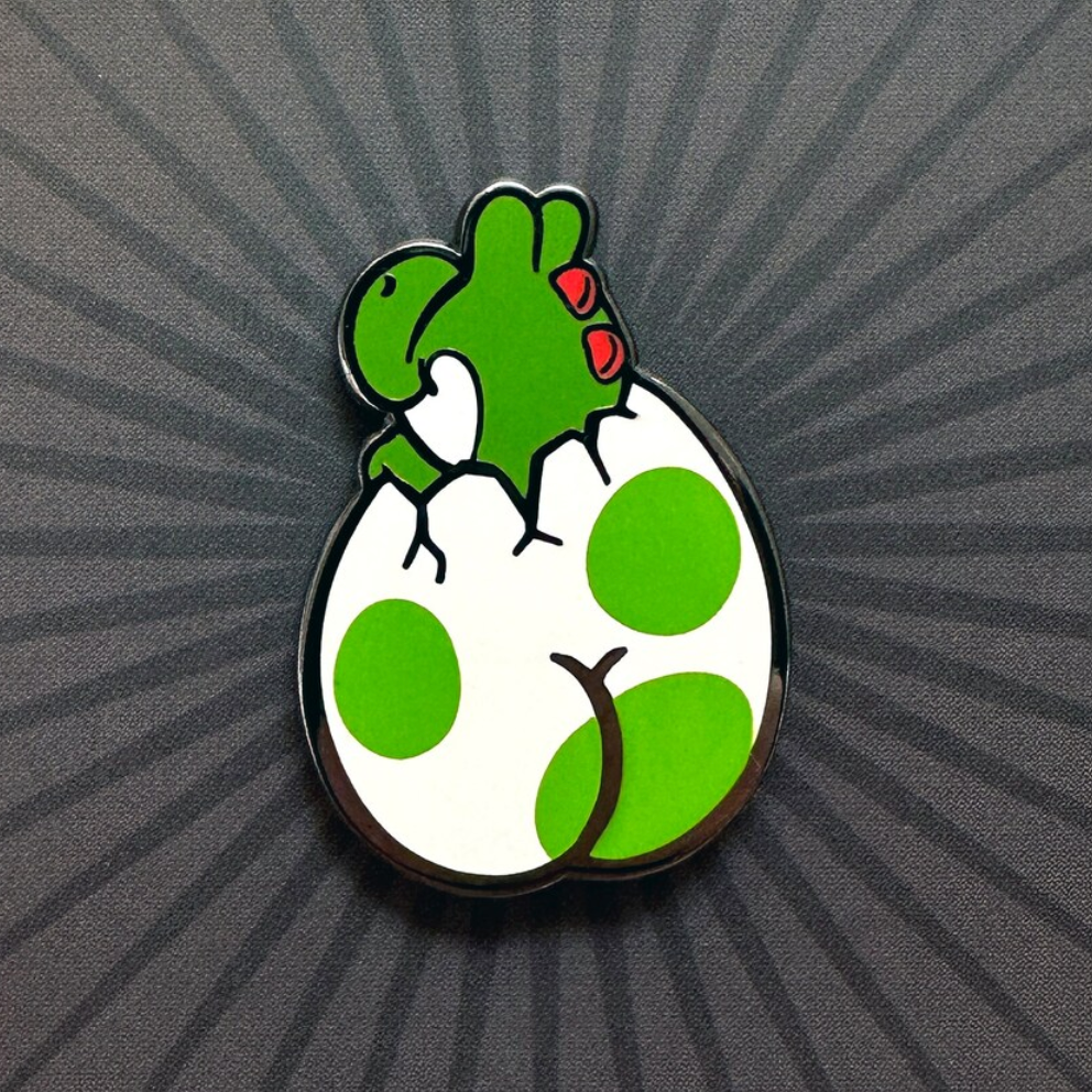 Enamel Pin - Yoshi Egg Butt