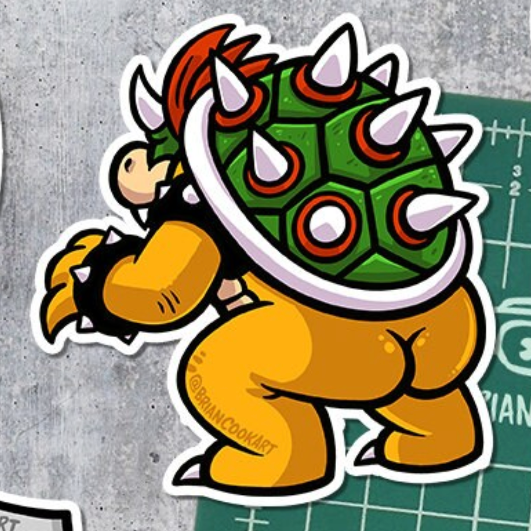 Sticker - Bowser Butt