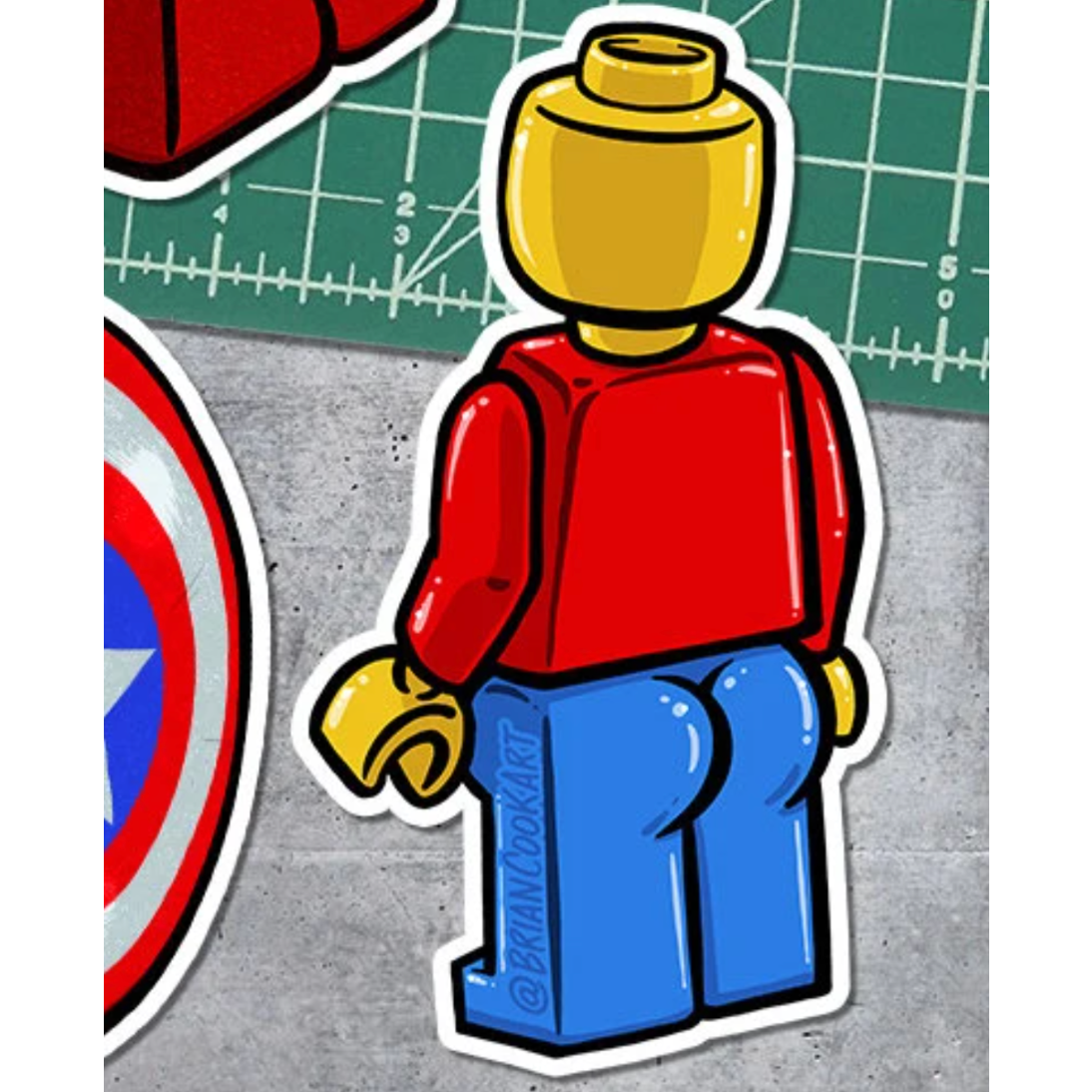 Sticker - Minifigure Butt